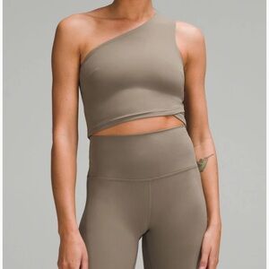 lululemon athletica One-Shoulder Tank Top in color nomad
